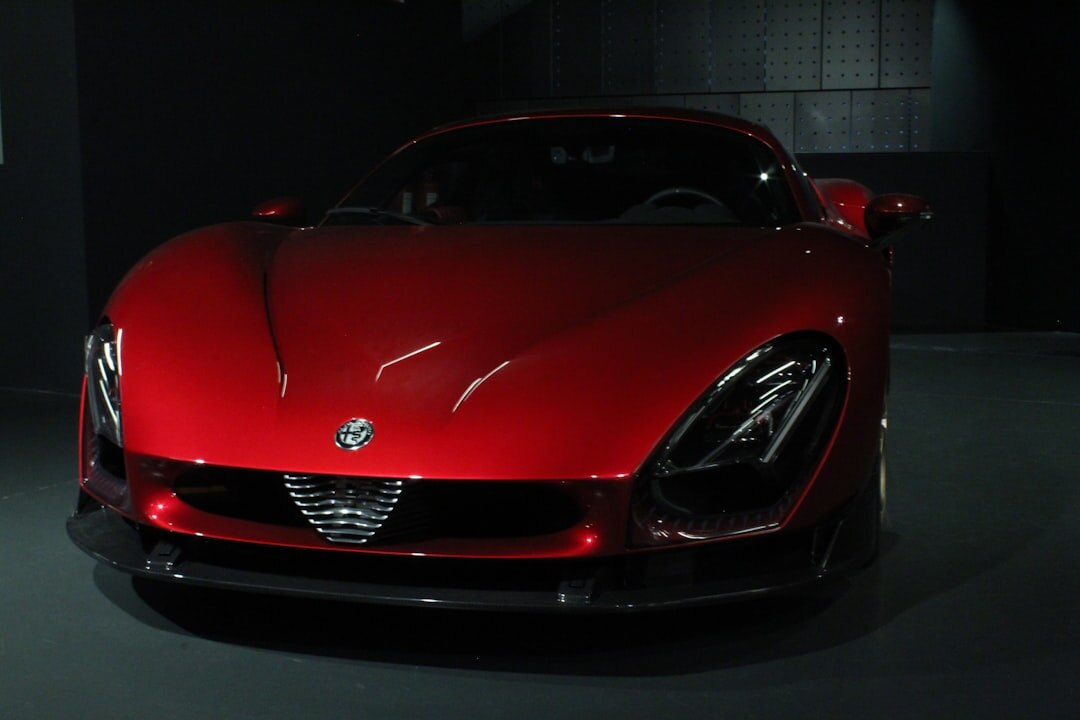 luxury supercar front view