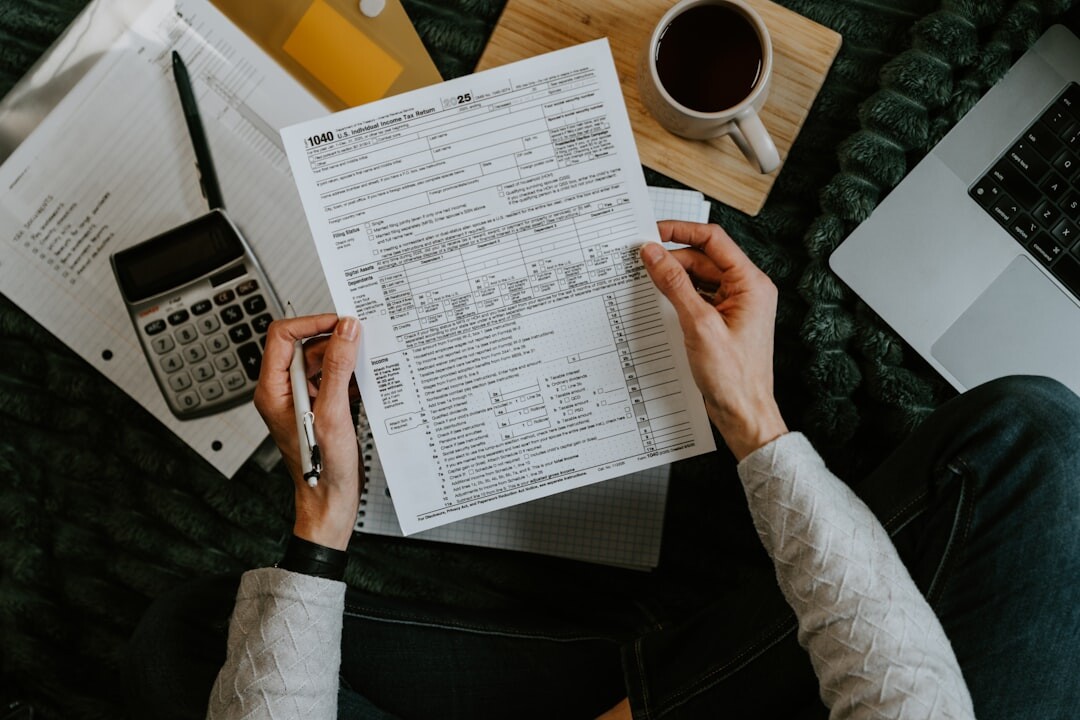 person reviewing car loan documents