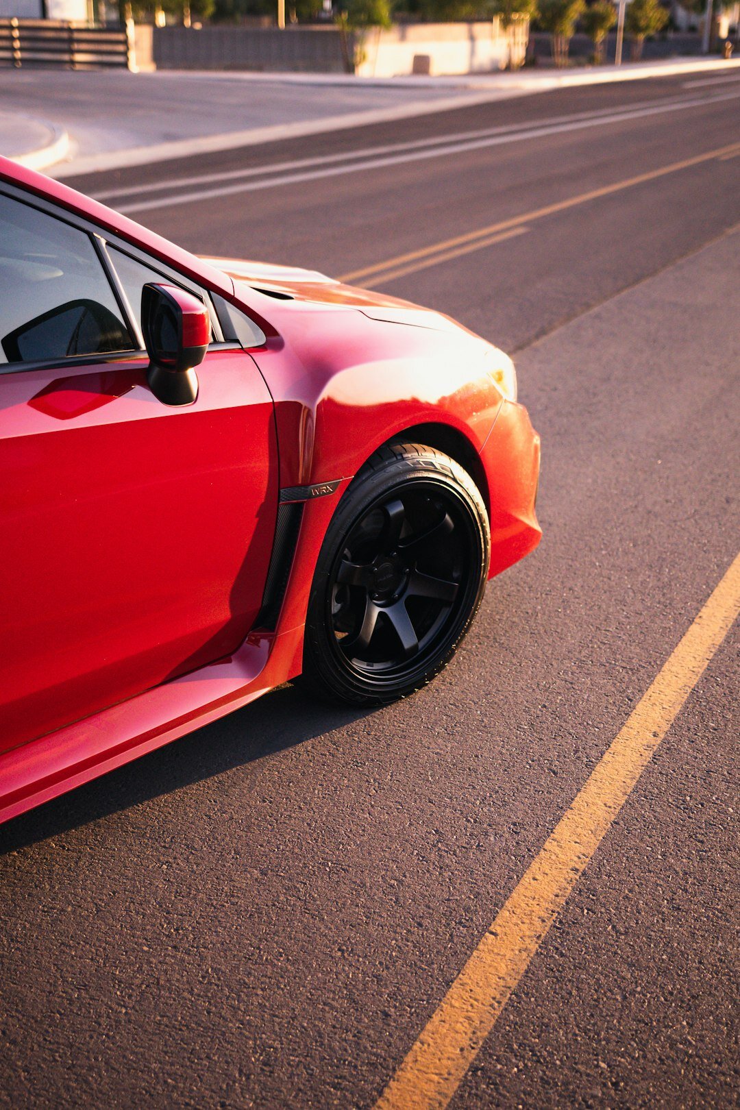 desert highway with sports car