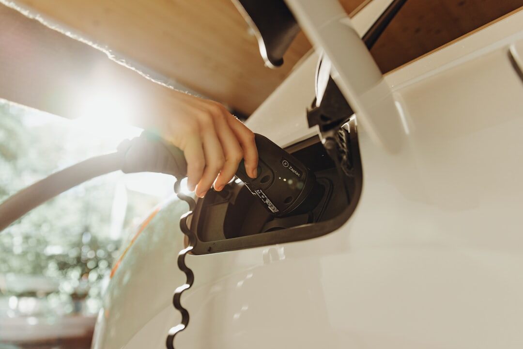electric luxury car charging
