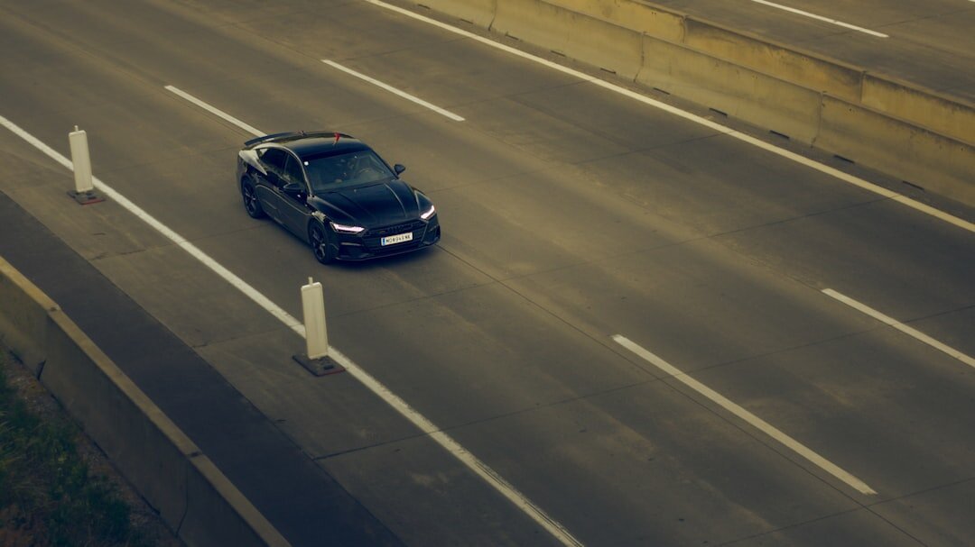 autonomous car on highway