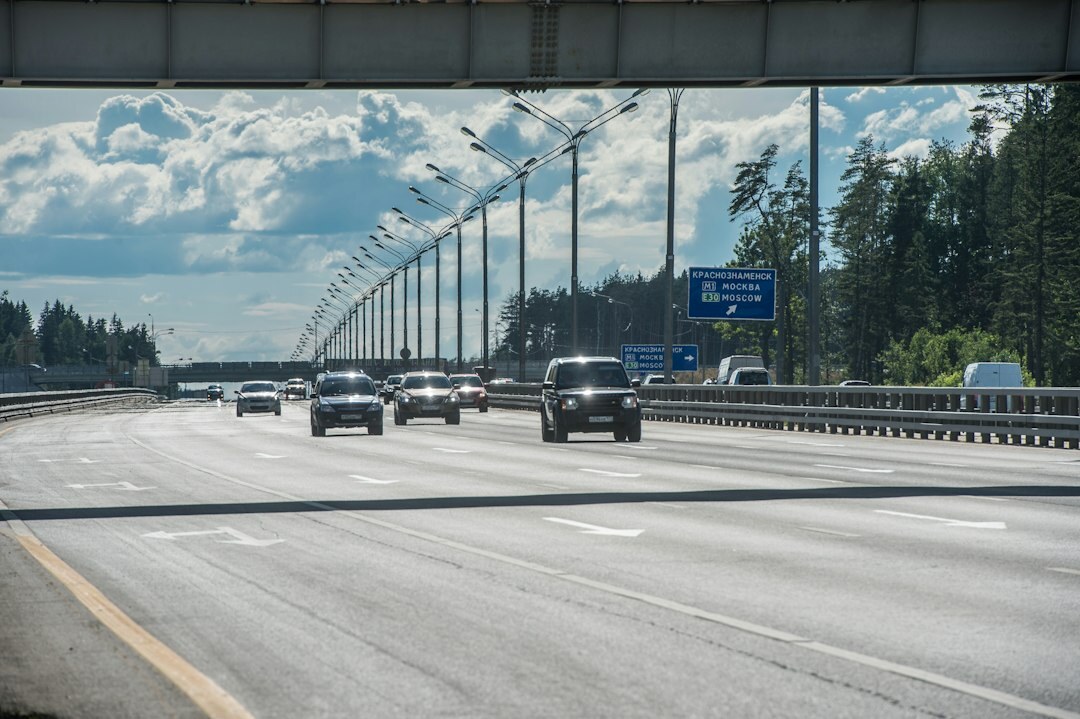 autonomous car on highway